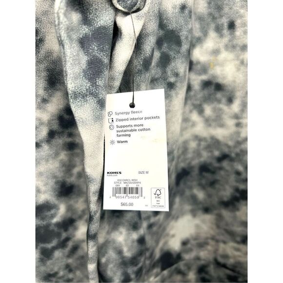 FLX Men’s Medium Synergy Hoodie Sweatshirt Charcoal Grey Fleece NEW - Picture 6 of 9